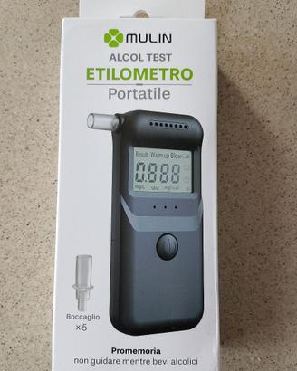 Etilometro portatile, con beccucci di ricambio