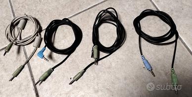 4 x adattatori 3,5mm per cuffia 1m o 1,5m