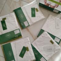 Stock 5 magliette intime Ragno XL bianco cotone