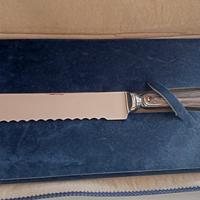 Coltello pane/panettone in argento 