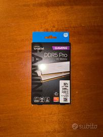 Crucial Pro RAM DDR5 32GB Kit 2x16GB 6400MHz CL32