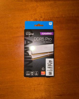 Crucial Pro RAM DDR5 32GB Kit 2x16GB 6400MHz CL32