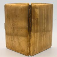 Astuccio portasigarette anni 40/50 placcato oro