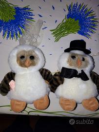 Peluche gufo sposi