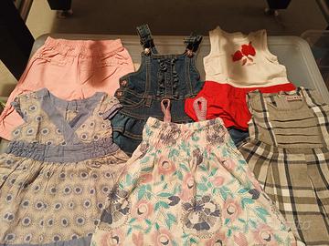 lotto vestiti bambina 6-12 mesi