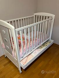 Lettino in legno Foppapedretti Lovely bianco