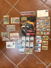 Lotto materiale cartaceo Treni
