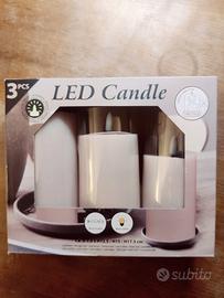 Set 3 Candele Led decorative touch