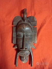 Maschera Africana Senufo Legno Intagliato