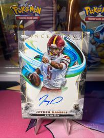 Jayden Daniels autograph topps inception nfl 2024