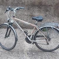 bici uomo city trekking Shimano ammortizzata 