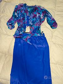 Completo donna estivo da cerimonia viola - XXL