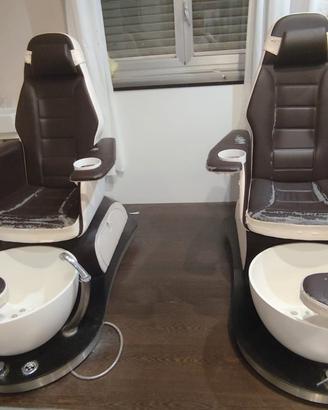 Coppia Poltrone SPA Pedicure con Idromassaggio
