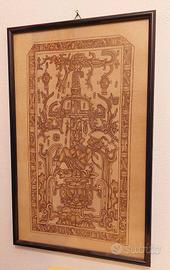 Astronauta di Palenque originale! Misure 27x43 cm