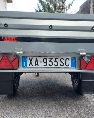 Carrello ELLEBI con targa e documenti unipro'