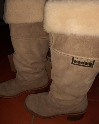Stivali camoscio doposci Diadora vintage