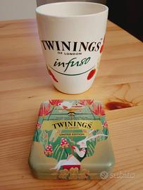 Tazza + latta contenitore Tè Twinigs