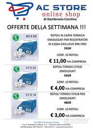 ROTOLI TERMICI OMOLOGATI