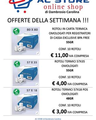 ROTOLI TERMICI OMOLOGATI