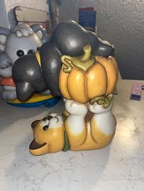 Totem gatti con zucca Thun
