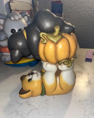 Totem gatti con zucca Thun