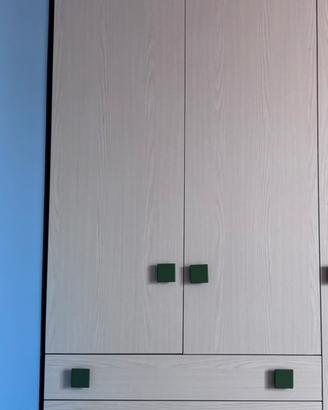 Armadio 2 ante con 4 cassetti