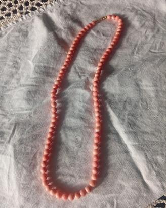  collana corallo rosa autentica