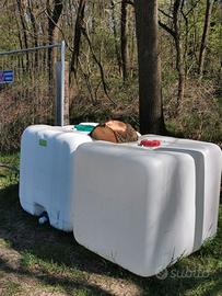 Cisterne plastica 1000 litri SENZA gabbia