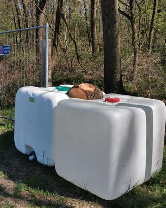 Cisterne plastica 1000 litri SENZA gabbia
