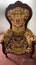 Poltrona stile barocco vintage