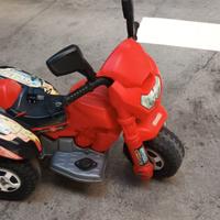 Triciclo elettrico moto Saetta per bambini