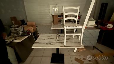 Tavoli e sedia Vintage