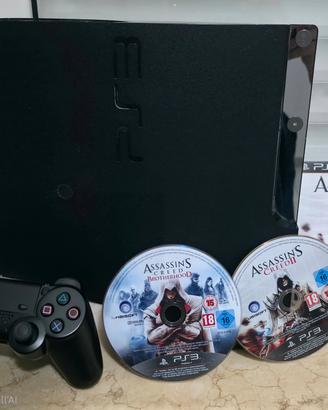 PLAYSTATION 3 SLIM  + 3 GIOCHI PS3 
