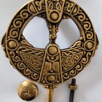 Antico Battiporta Inglese Celtico ottone pieno