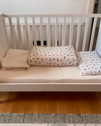 Lettino di IKEA SUNDVIK e materasso JÄTTETRÖTT