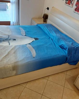 Letto matrimoniale con contenitore
