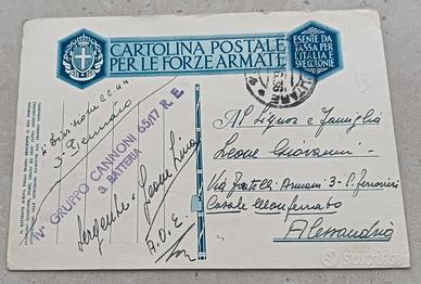 cartoline postali franchigia 1°-2° guerra mondiale