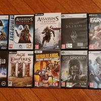 Lotto 10 Giochi PC usati