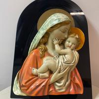 Quadro/ scultura in vetro e gesso