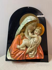 Quadro/ scultura in vetro e gesso