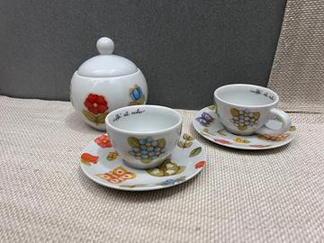 Set Thun, zuccheriera + 2 tazzine con piattino 