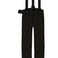 Pantalone sci neve bambino 500 PNF neri 10-12 anni