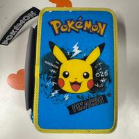 Astuccio 3 Zip Pokémon Pikachu