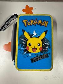 Astuccio 3 Zip Pokémon Pikachu