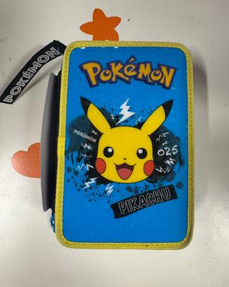 Astuccio 3 Zip Pokémon Pikachu