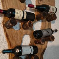 porta bottiglie in legno