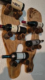 porta bottiglie in legno