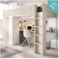 cameretta a soppalco con scrivania 