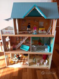 Casa bambole in legno 