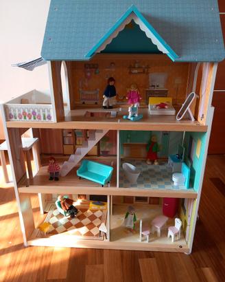 Casa bambole in legno 